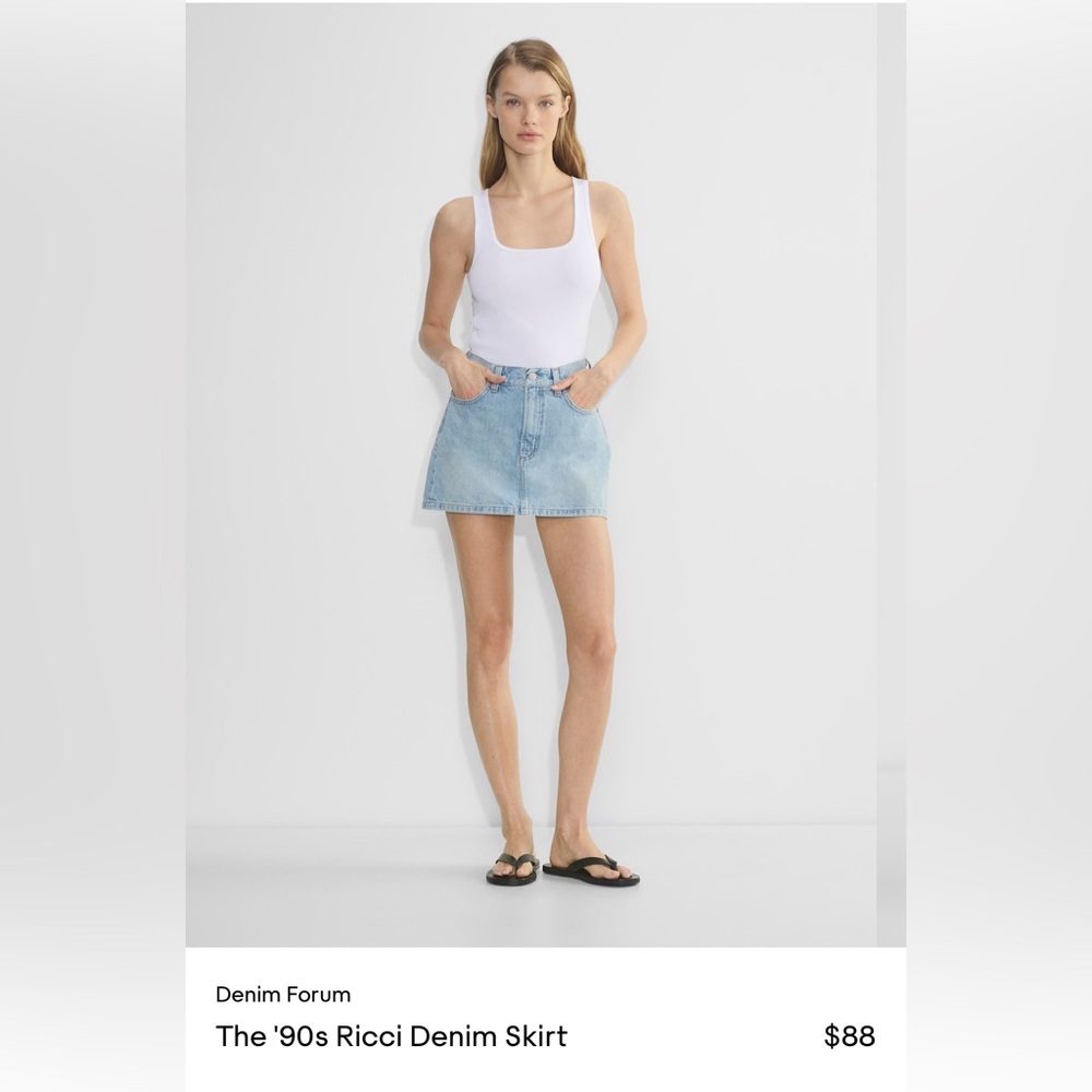 Aritzia Denim Forum Skirt